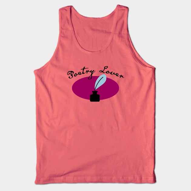 Poetry Lover Tank Top by schlag.art